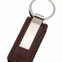 Wholesale Custom Plain Promotion Luxury Leather Keyring PU Leather Keychain With Logo