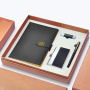 Custom Luxury Leather Company Men Fathers Day Corporate Notebook And Pen Gift set