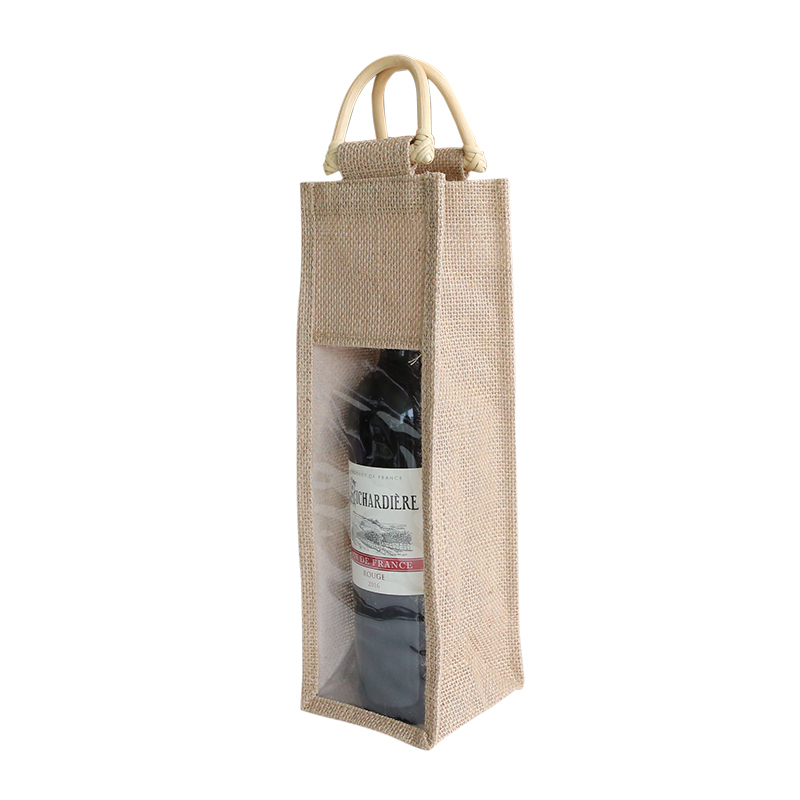 Wholesale Clear PVC Wine Tote Bag Waterproof, Foldable Stylish Transparent Wine Carrier