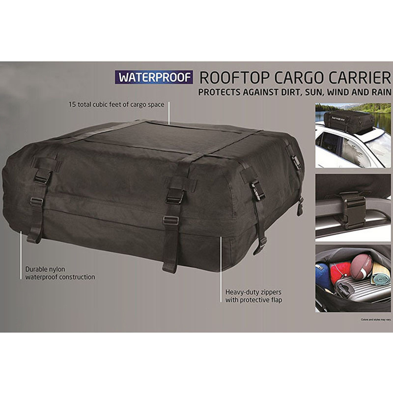 15 cubic feet Waterproof Car Roof Top Cargo Bag Car Roof Long Trip Storage Foldable Luggage Bag