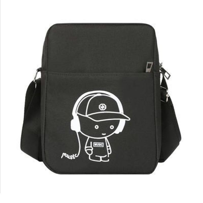 Mens Women Mini Oxford Sport Single Shoulder Bag Travel Small Square Crossbody Messenger Bag