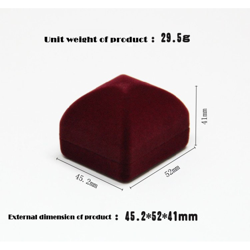 Customized color jewellery packaging ring necklace bangle pendant  velvet box  customized jewellery Necklace Pendant Gift Box