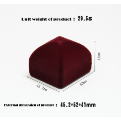 Customized color jewellery packaging ring necklace bangle pendant velvet box customized jewellery Necklace Pendant Gift Box