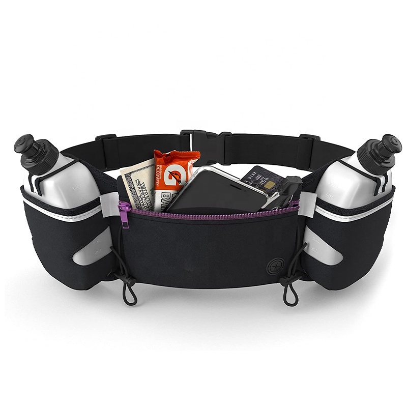 Outdoor Sport Women Men Waterproof Fanny Pack Running Belt Waist Bag With Water Bottle