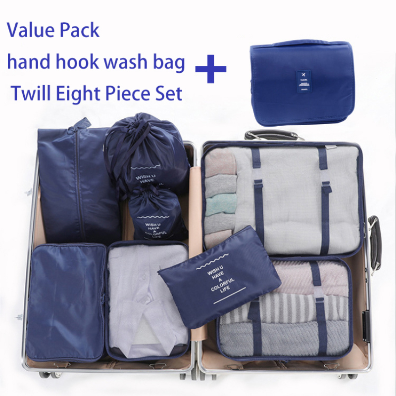 9 in 1 Travel Bag Set Lightweight Travel Luggage Organizer 9 Pcs Packing Cubes Set