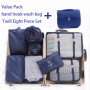 9 in 1 Travel Bag Set Lightweight Travel Luggage Organizer 9 Pcs Packing Cubes Set