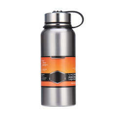 Promotional outdoors water bottle large capacity stainless steel vacuum thermos cup mug