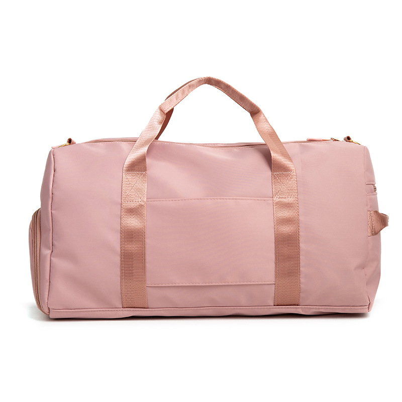 Haute Qualité Polyester Grand Week-End Sports Rose Duffel Bag Voyage Duffle Gym Sac Pour Les Femmes