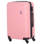 Custom Lightweight ABS Travel Big Cheap Trolley Luggage Set Pink Suitcase Sets