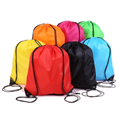 Cheap Price Reusable 210D Polyester Sublimation Printing Drawstring Backpack Gym Bag Printed