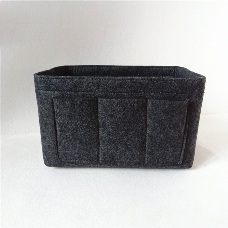 Custom Design Hot Sell Felt Cosmetic Bag Purse Insert Organizer Handbag