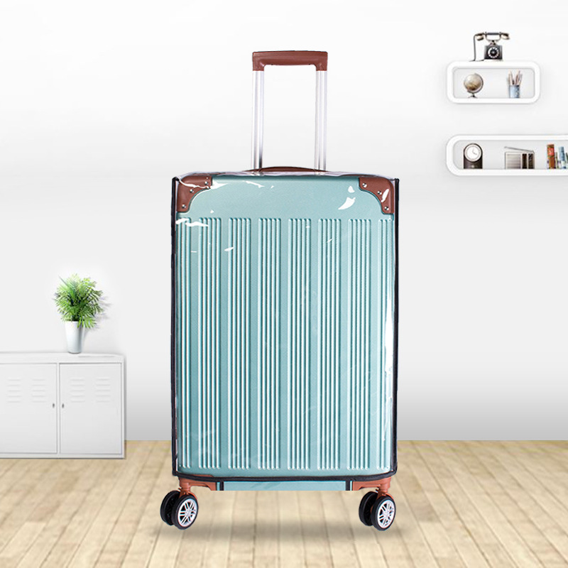 Suitcase Cover Rolling Luggage Cover Protector Clear PVC Dust proof Suitcase Cover for Carry on Luggage
