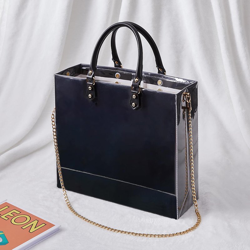 New Design Luxury Packing Clear Pvc Diy Kit Women Hand Bags Cosmetic Tote Bag