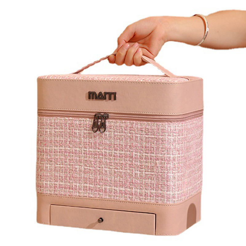 Large Capacity Custom Toiletry Make Up Bag Travel Cosmetic Bags & Cases With Mirror