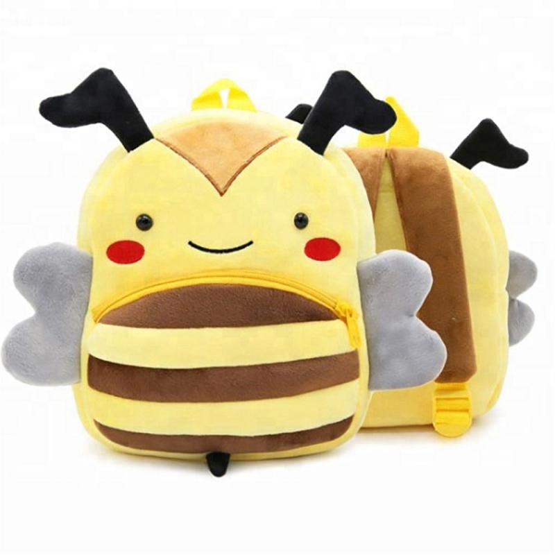 Wholesale Children Cartoon Animal Plush Backpacks Cute School Bags For Kids Girl