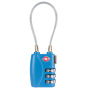 TSA Safety Luggage Cable Combination Lock authorised zinc alloy 3 digit lock combination travel cable TSA approved lock