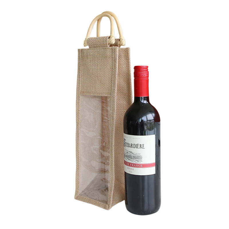 Wholesale Clear PVC Wine Tote Bag Waterproof, Foldable Stylish Transparent Wine Carrier