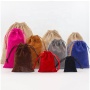 Wholesale Luxury Custom Logo Portable Small Velvet Pouch Jewelry Drawstring Bag