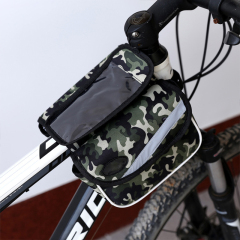 Travel Waterproof Front Tube Touch Screen Phone Bike Bag Bicycle Frame Bag