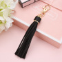 Fashion 15cm Popular Pu Leather Tassel Keychain Bag Pendant Luxury Keychain Accessories