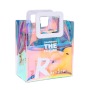 Hot Sell Female Fashion Cheap Pvc Clear Laser Holographic Tote Shopping Bag