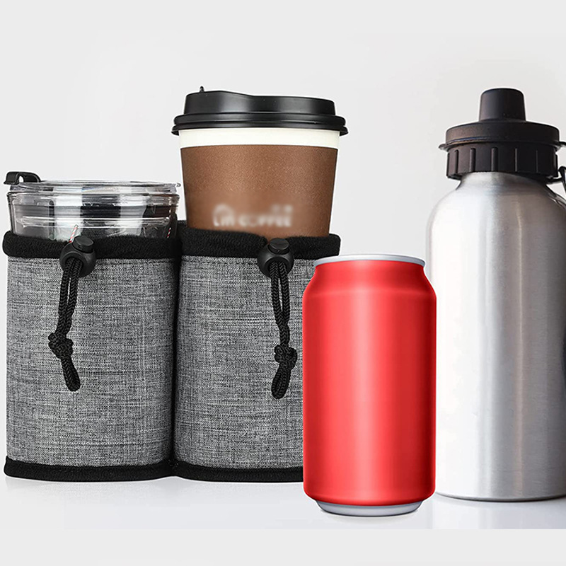 New Arrival Waterproof Washable Hands Free Luggage Drink Bag Travel Cup Holder For Suitcase