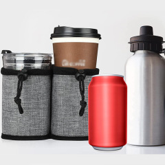 New Arrival Waterproof Washable Hands Free Luggage Drink Bag Travel Cup Holder For Suitcase