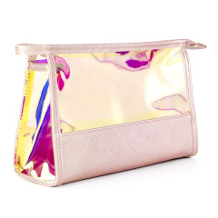 Wholesale Eco Friendly Custom Logo Print Laser Travel Holographic Cosmetic Bags Or Pouches