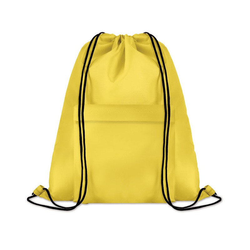 Custom Printing Promotional Polyester Waterproof Sports Drawstring Backpack Bag With Logo