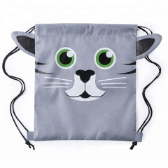 new design drawstring backpack bag animal cartoon backpacks children school bags mochila promotional gifts