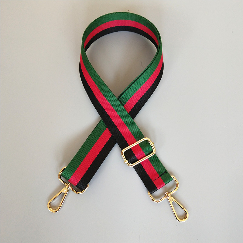 Custom Cotton Fabric Colorful Adjustable Woven Handbag Shoulder Bag Strap