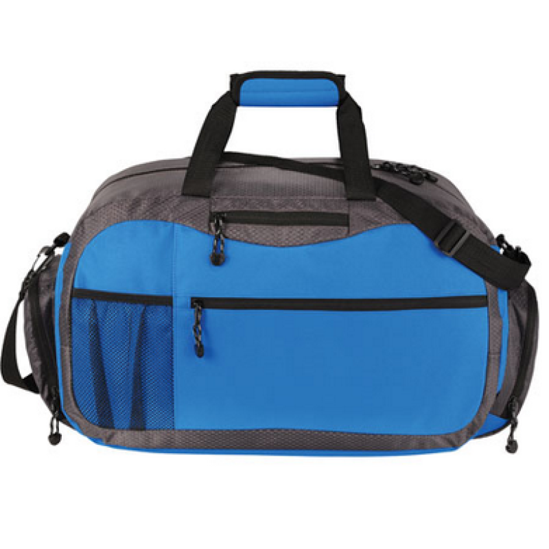 Large Capacity Gym Sports Duffel Bag Polyester Men Women Travel Duffle Bags  With Shoe Compartment