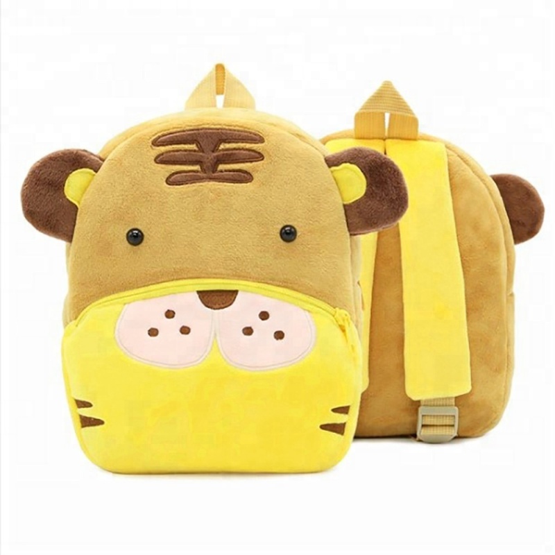 Wholesale Children Cartoon Animal Plush Backpacks Cute School Bags For Kids Girl