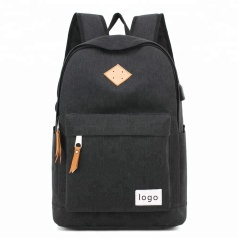 wholesale casual 600d fabric school usb cheap book bags oxford backpacks with usb
