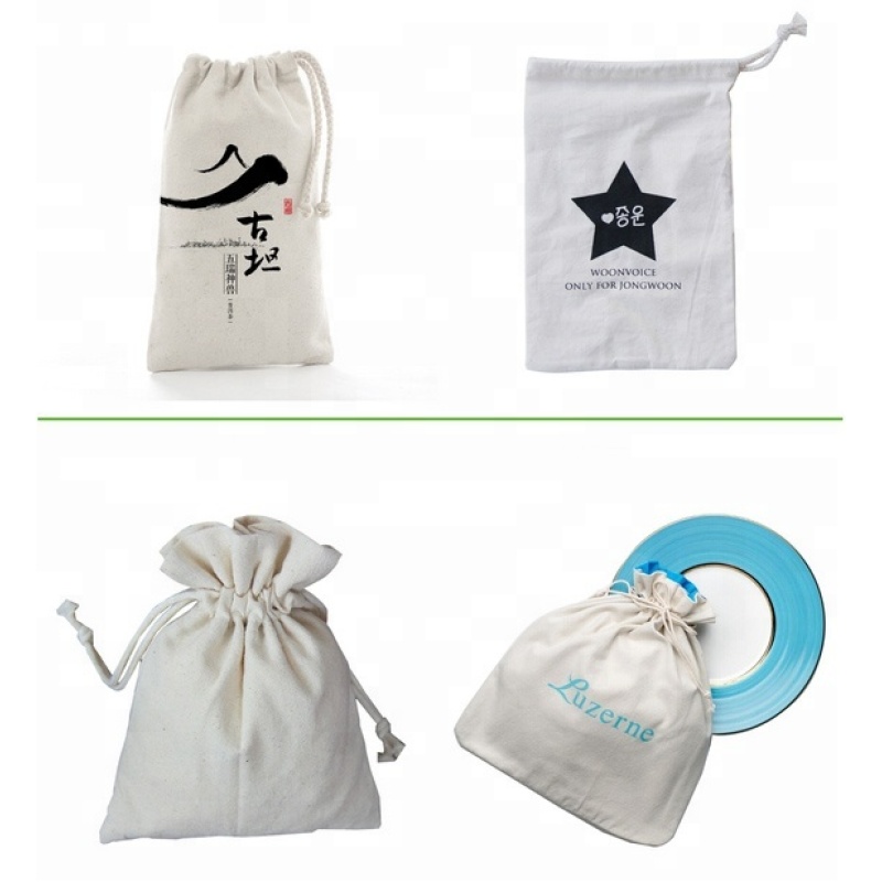 Custom Eco Recycled Women's Organic Canvas Cotton Shopping Tote Bag With Logo