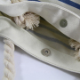 Eco Friendly Beach Bag Cotton Canvas Tote Rope Handle Shoulder Bags Grocery Shopping Bag