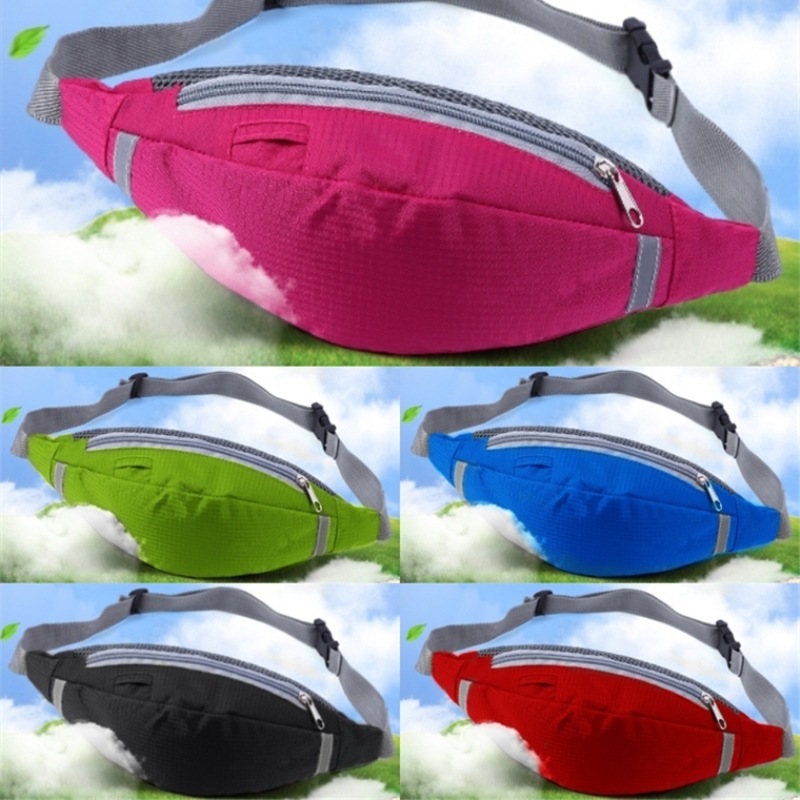 Custom Waterproof Reflective Light Weight  Waist Bag running fanny pack waist bag