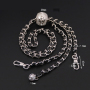 New Designer Multi-color Quality Pu Metal Adjustable Handbag Chain Strap For Women