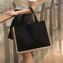 Wholesale Customizing Printed Eco Friendly Fashion Jute Beach Sacking Tote Bag For Girls