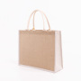 Wholesale Plain Custom Printed Large Natural Colourful Jute Tote Shopping Bag