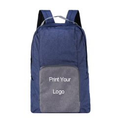 Promotional Custom Waterproof School Bag Foldable Travel Backpack
