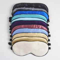 Wholesale Private Label Custom Breathable Sublimation Travel Sleep Silk Eyemask For Sleep