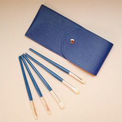 custom private label logo professional 12 travel makeup brushes set with holder bag
