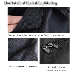 wholesale folding custom logo bicycle waterproof travel carrier transport case bike bag