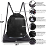 Multipurpose Reusable Sport Gym String Bag Soccer Mesh Drawstring Backpack With Zipper