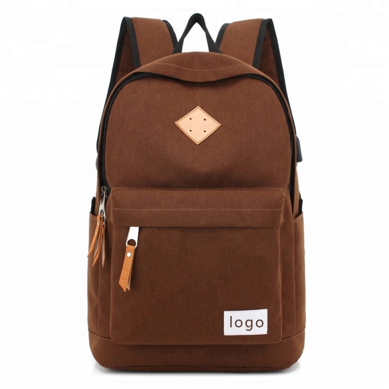 wholesale casual 600d fabric school usb cheap book bags oxford backpacks with usb