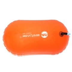 Inflatable PVC swimming float dry bag open water swim buoy