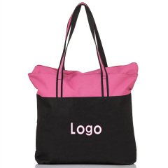 High Quality Durable Fashionable Polyester Recyclable Beach Tote Shopping Bag With Logos High Quality Durable Fashionable Polyester Recyclable Beach Tote Shopping Bag With Logos