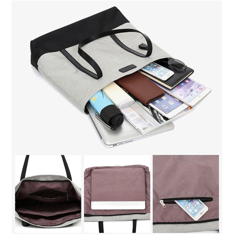 Multifunctional Lightweight Handbags 15.6 inch Computer Shoulder Laptop Tote Bag For Women