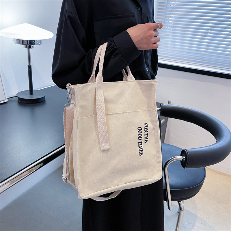 Custom Logo Women Handbags Crossbody Shoulder Tote Bags Ladies Canvas Messenger Bag With Zipper